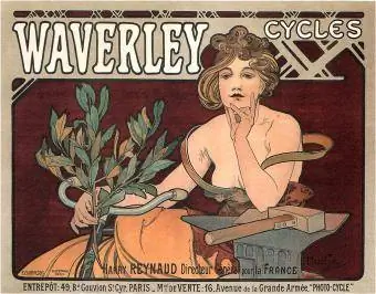 Waverley Cycles، 1896. هنرمند: Mucha، Alfons Marie (1860-1939)