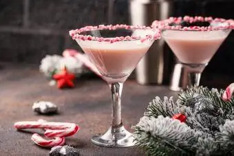 Martinis bạc hà hồng