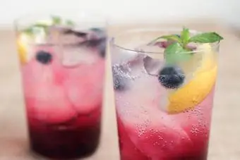 Fizzy Blueberry Lemonade Martini