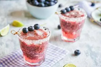 Frozen Blueberry Martini