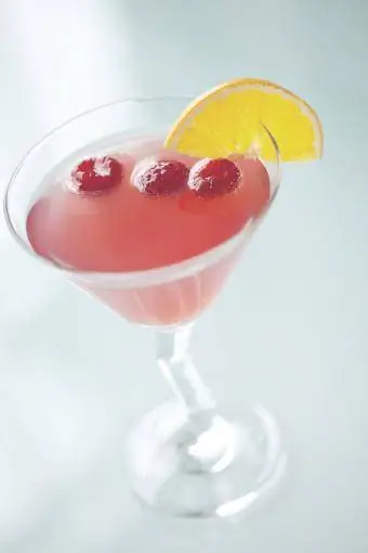 Cocktail ya Raspberry Orange Martini