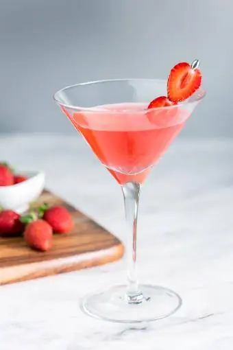 Strawberry Chamomile Maritini