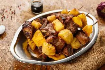 Teriyaki kylling og ananas Kabobs