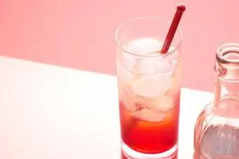 Ein Glas Campari-Soda