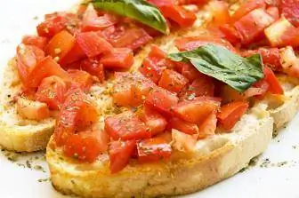 Mapishi ya Bruschetta ya Kiitaliano