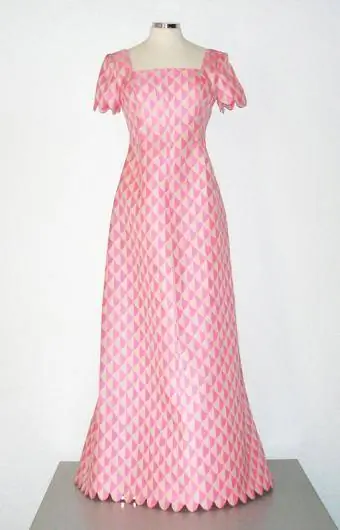 1960. aastate roosa õhtukleit, autor Hubert de Givenchy
