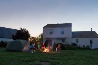 Campingtrening i bakgården
