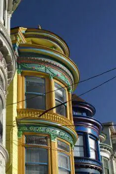 Victorian Painted Cov Poj Niam ntawm San Francisco.