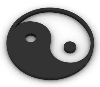 Immagine di un simbolo yin yang