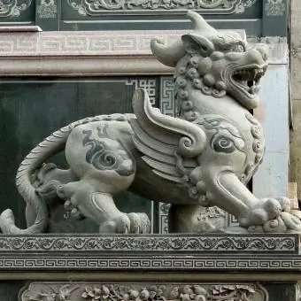 Pixiu ile Wen Wu Tapınağı