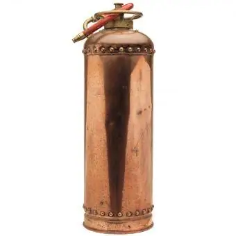 Vintage sárgaréz tűzoltó készülék