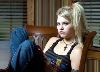 Teenager-Gothic-Mädchen