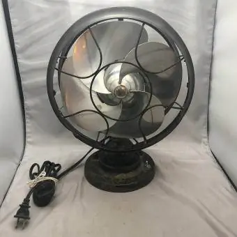 Ventilador eléctrico vintage Emerson Silver Swan