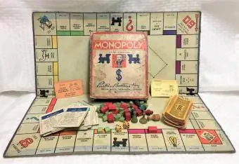 Vintage MONOPOLY MÄNG 1937. aasta väljaanne