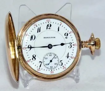 Zabytkowy zegarek kieszonkowy Hamilton