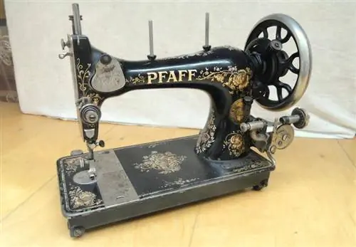 Už senovinės Pfaff siuvimo mašinos: istorija & Vertybės