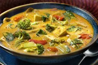 Curry de tofu amb verdures