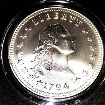 Zilveren dollar 1794
