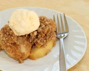 የ Apple Crisp የምግብ አዘገጃጀት መመሪያዎች