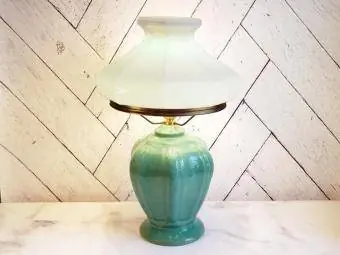 Antique Morton at Cliftwood Art Pottery Table Lamp