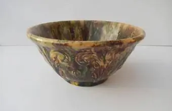 Morton Pottery Woodland Glaze Kuchanganya bakuli