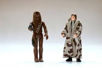 Vintage figurki Hana Solo i Chewbaki z Gwiezdnych Wojen