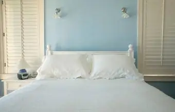 blått sovrum