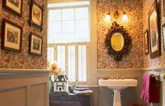 Vintage vannas istabas dekors
