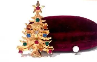 Eisenberg Ice Christmas Brooch