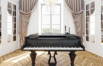 Vintage grand piano