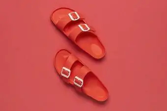 EVA kırmızı Birkenstocks