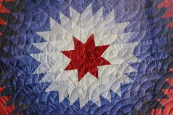 Red White at Blue Star Quilt