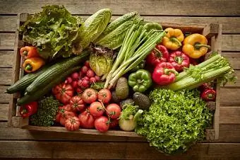 vegetais frescos, orgânicos e saudáveis