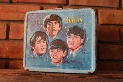 Boîte à lunch des Beatles vintage 1965