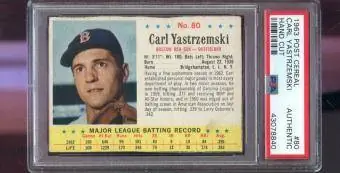 1963 โพสต์ซีเรียล 80 Carl Yastrzemski