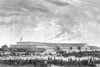 Crystal Palace cho Triển lãm Quốc tế Lớn năm 1851 tại Hyde Park London