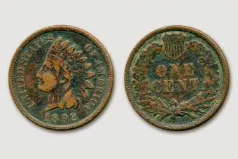 Syiling Penny Gandum Kepala India - 1892