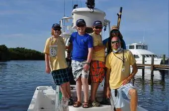 Bambini al Florida Fantasy Fishing Camp