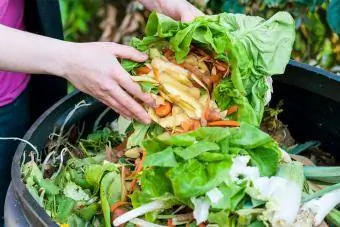 aggiungere scarti vegetali al compost