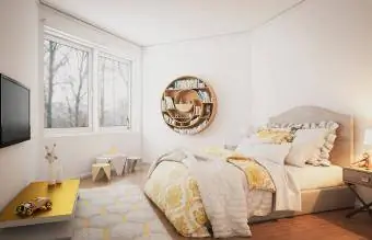 आरामदायक बेडरूम इंटीरियर डिजाइन