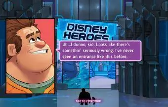 Екранна снимка на играта Disney Heroes на телефон с Android