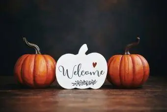Pumpkin Welcome Plaque