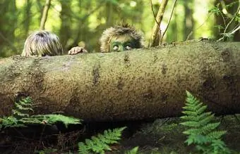 Chlapci skrytí v lese