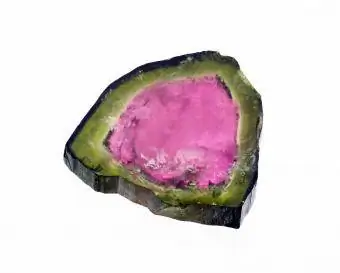 Watermelon tourmaline hlais