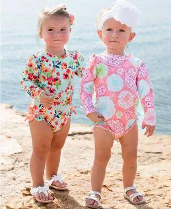 Tropical Garden One Piece Rash Guard