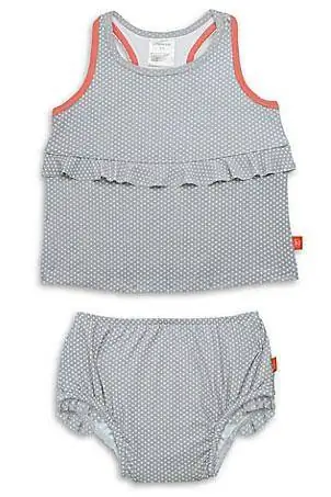 Lassig? 2-Piece Polka Dot Tankini Teeb Grey