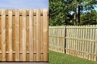 Príklady drevených plotov