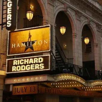 'Hamilton' Theatre Marquee Unveiling