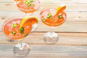 Jalapeno grapefruit margarita