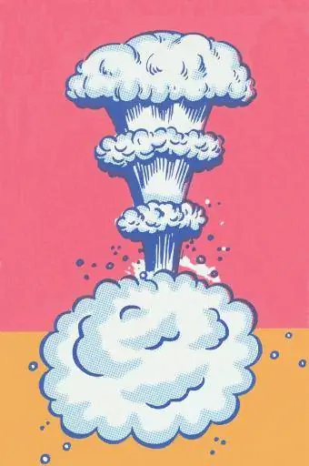 Illustration d'explosion colorée